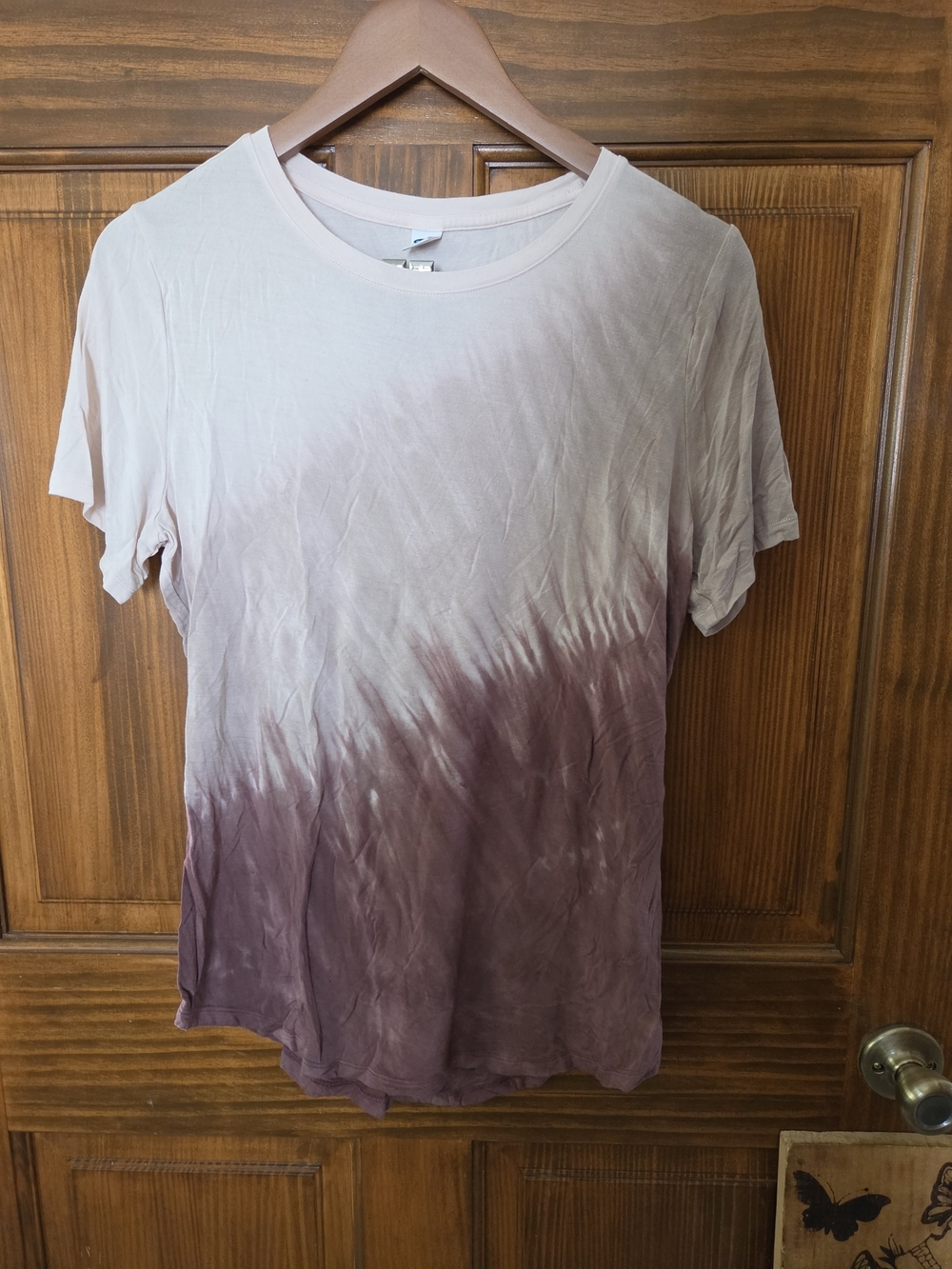 Old Navy Ombre Short-Sleeve Tee in Light Pink and Plum